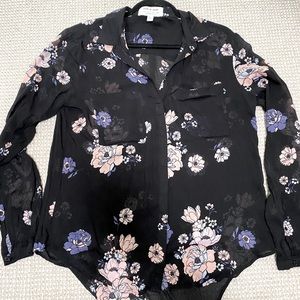 Cloth & Stone by Anthropologie black buttondown size M